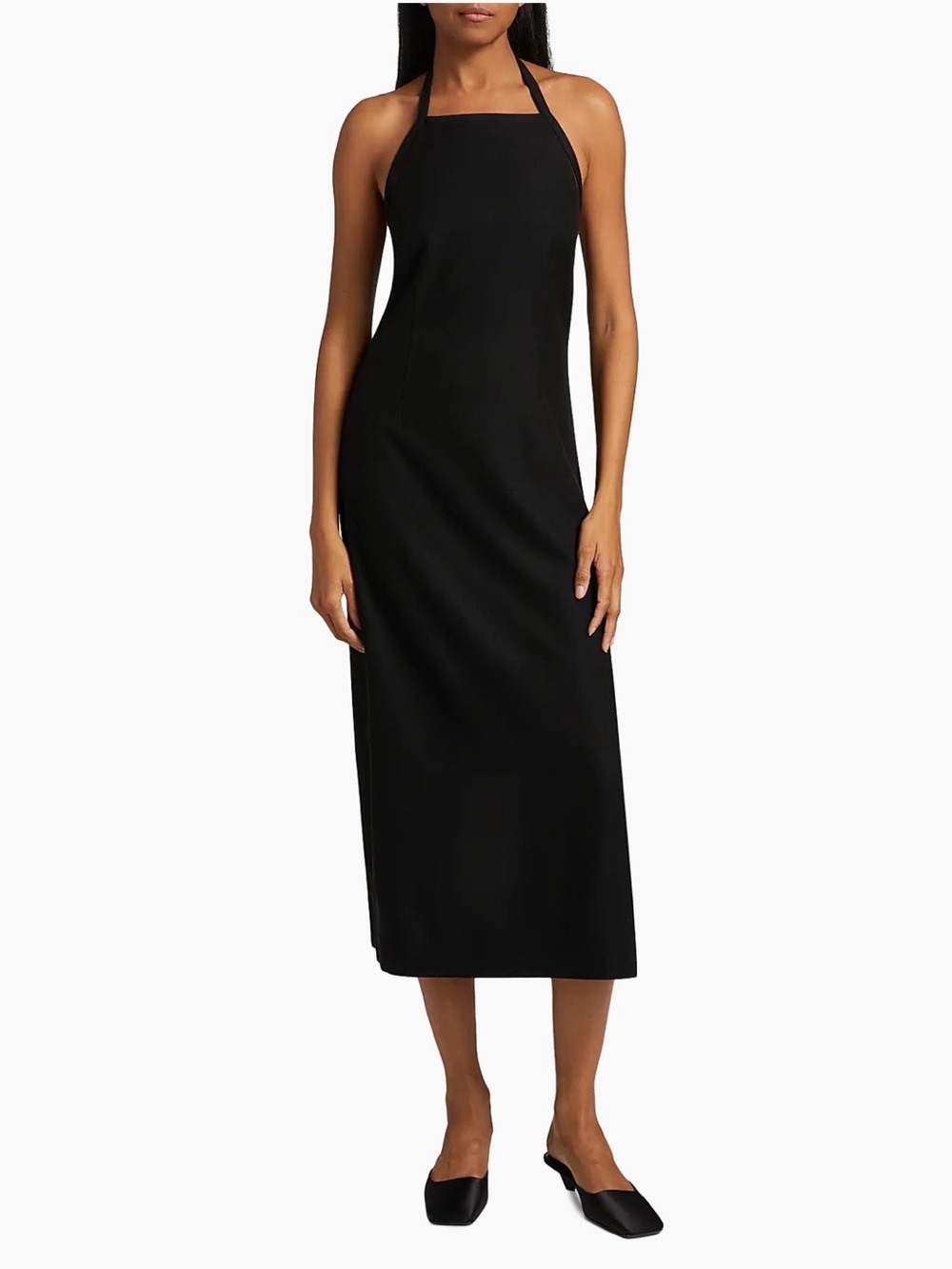 Vince Black Halter-Neck Maxi Dress